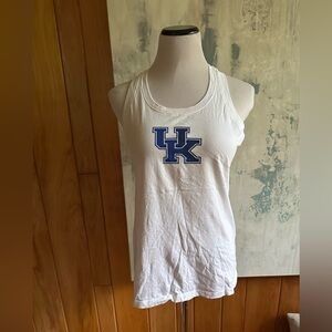 Nike University of Kentucky White Blue Sleeveless Tank Top 100% Cotton Women’s S
